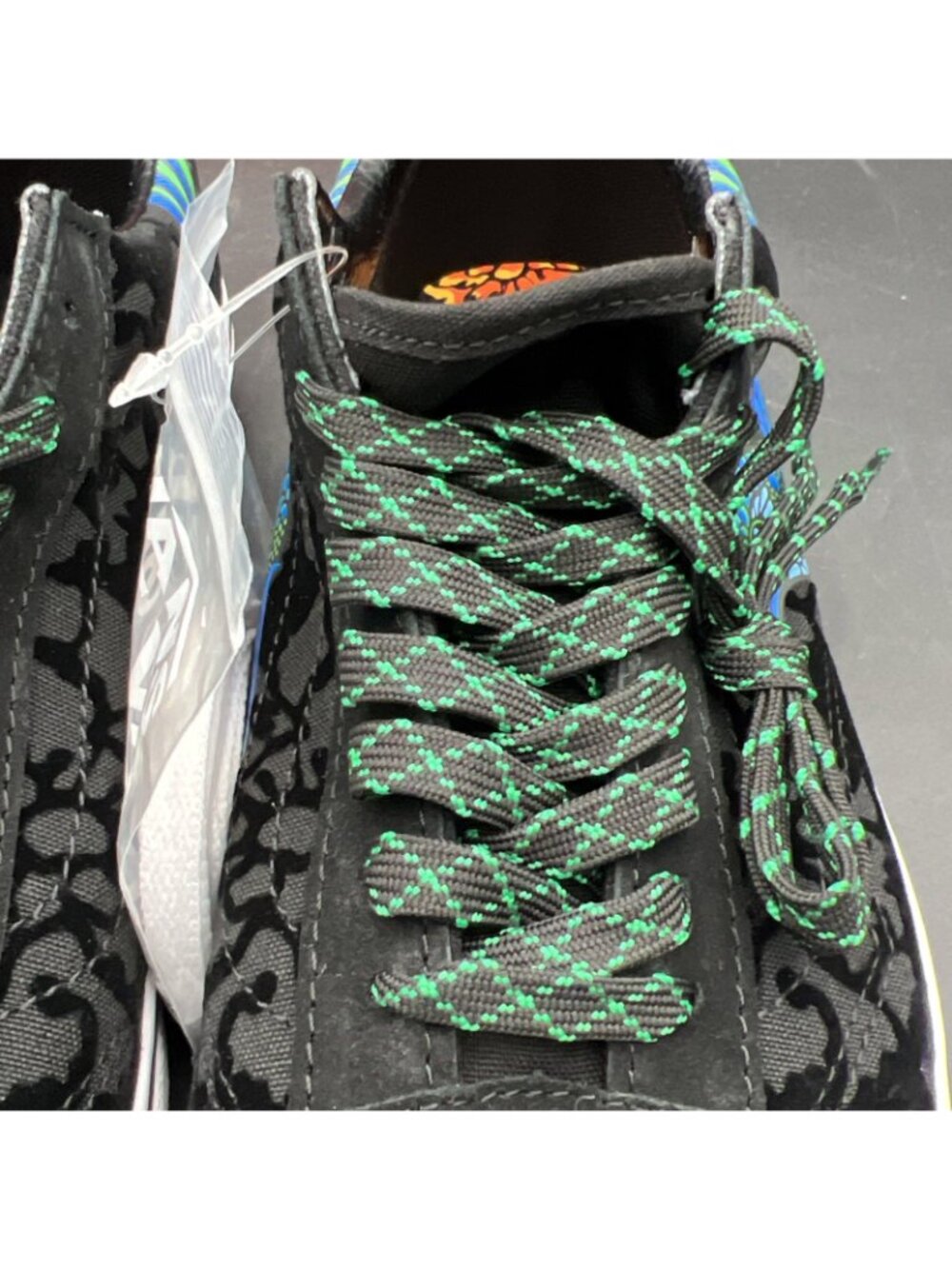 Vans Old Skool Dia de los Muertos Hummingbird Skate Shoe M9 W10.5 Black Blue NEW - Picture 15 of 16